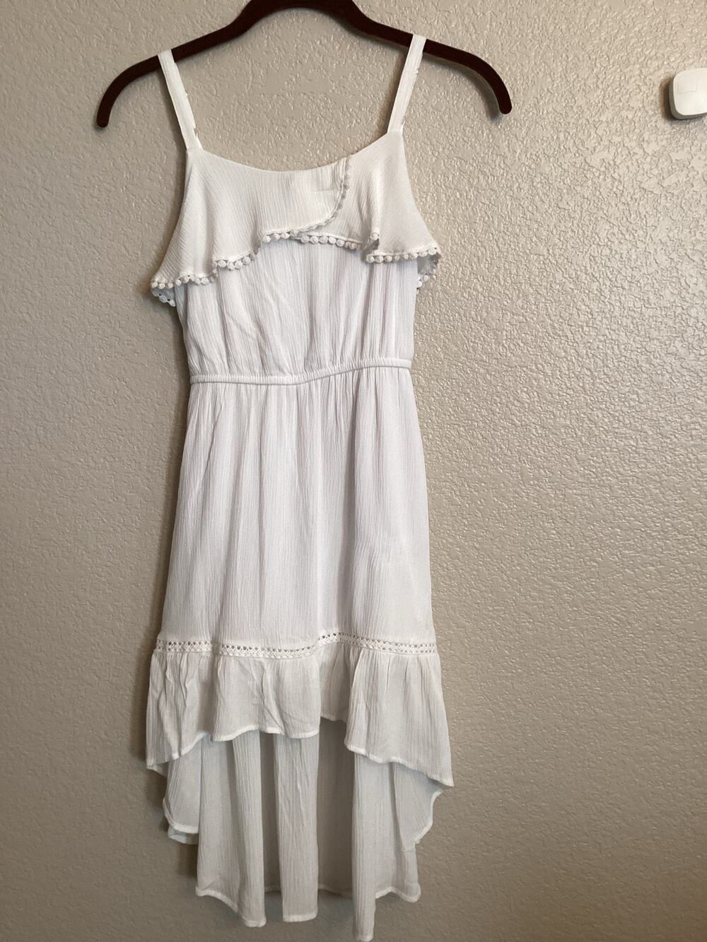 NWT D-Signed by Disney Princess Girls White High-Low Sundress S 7/8